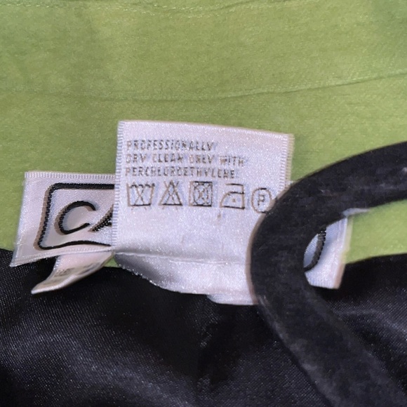 Carlisle wool cashmere green blazer women’s size 12 large spring career business - Picture 8 of 8